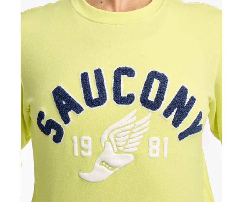 Women's Saucony Rested Crewneck Shirts Light Green | Singapore 287QMAZ